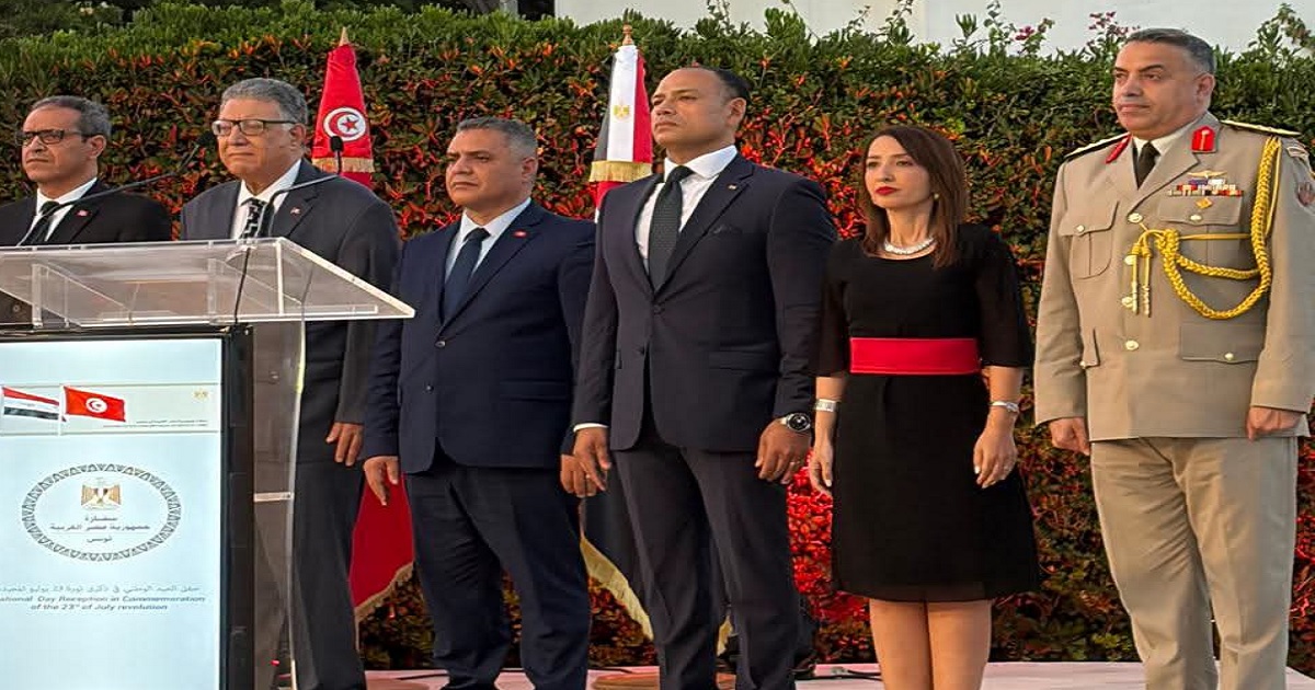 Embassy of the Arab Republic of Egypt in Tunisia Celebrates Egypt’s National Day Coinciding with Seventy Years of Diplomatic Relations between the Two Countries